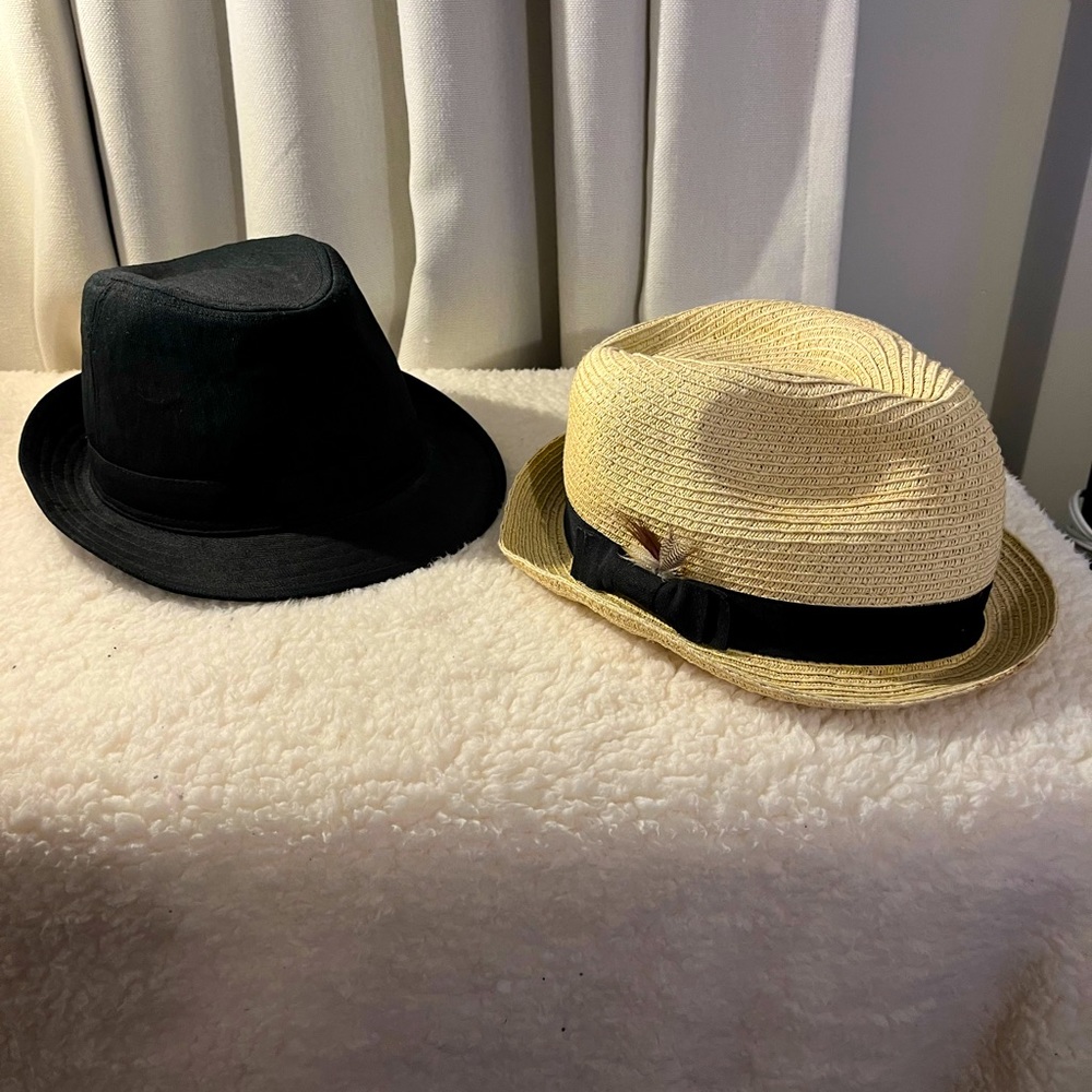 2 Fedora Hats SET
